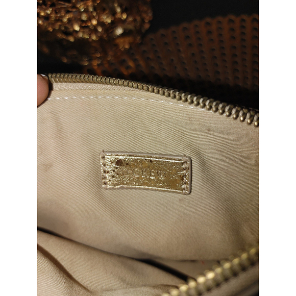 J. Crew Gold Pouch w. Dust Bag - Picture 6 of 6